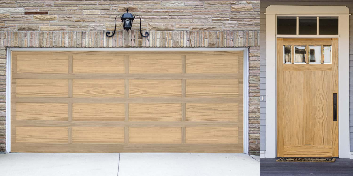 Wood'n Door Kit (Garage Door) - Pickled Oak