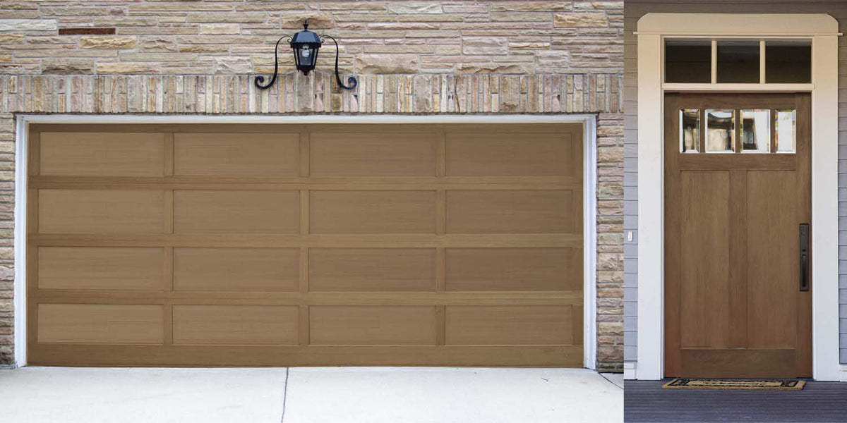 Wood'n Door Smooth Finish Kit (Garage Door) - Dark Oak