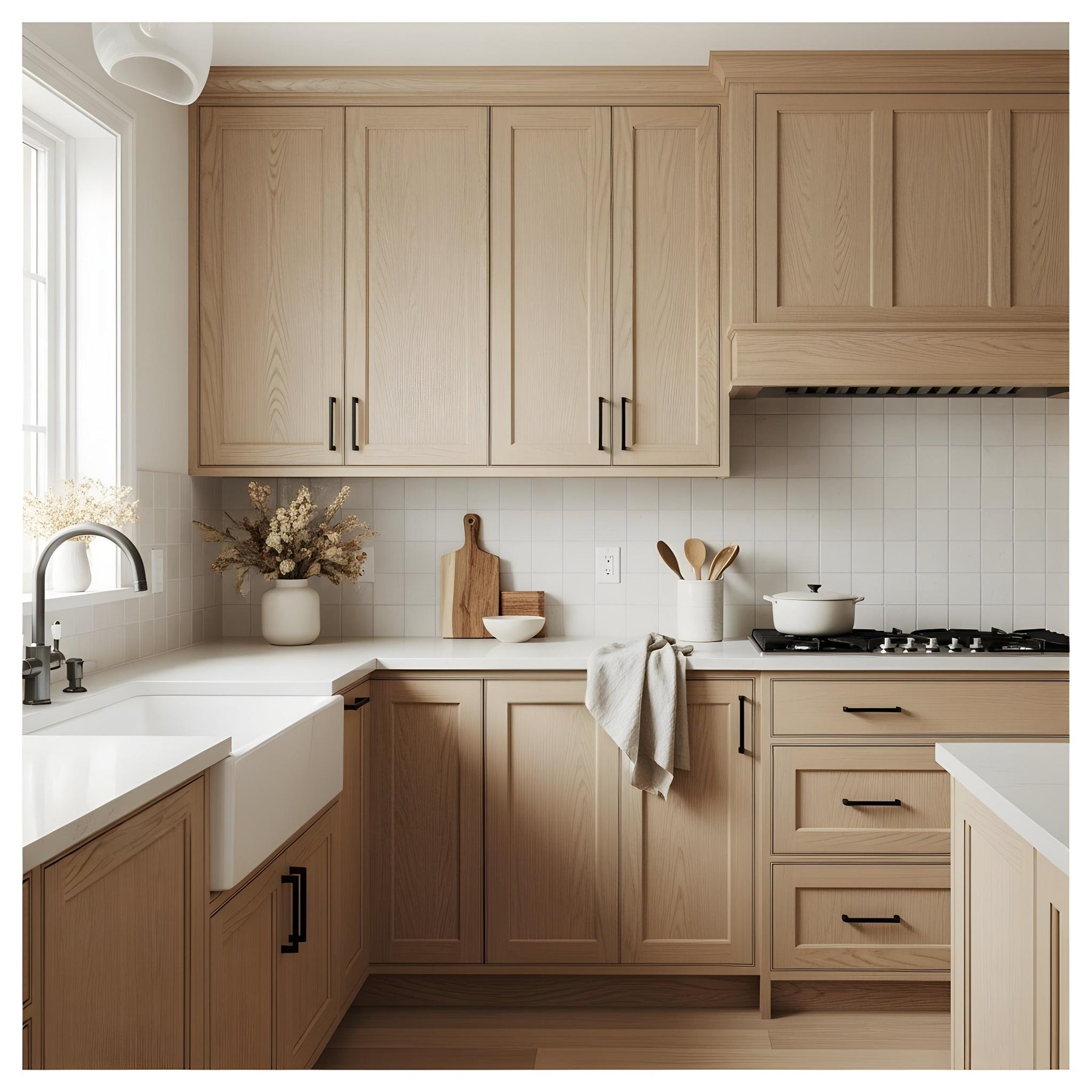 Wood'n Cabinet Kit (12 Door / Grained) - White Oak