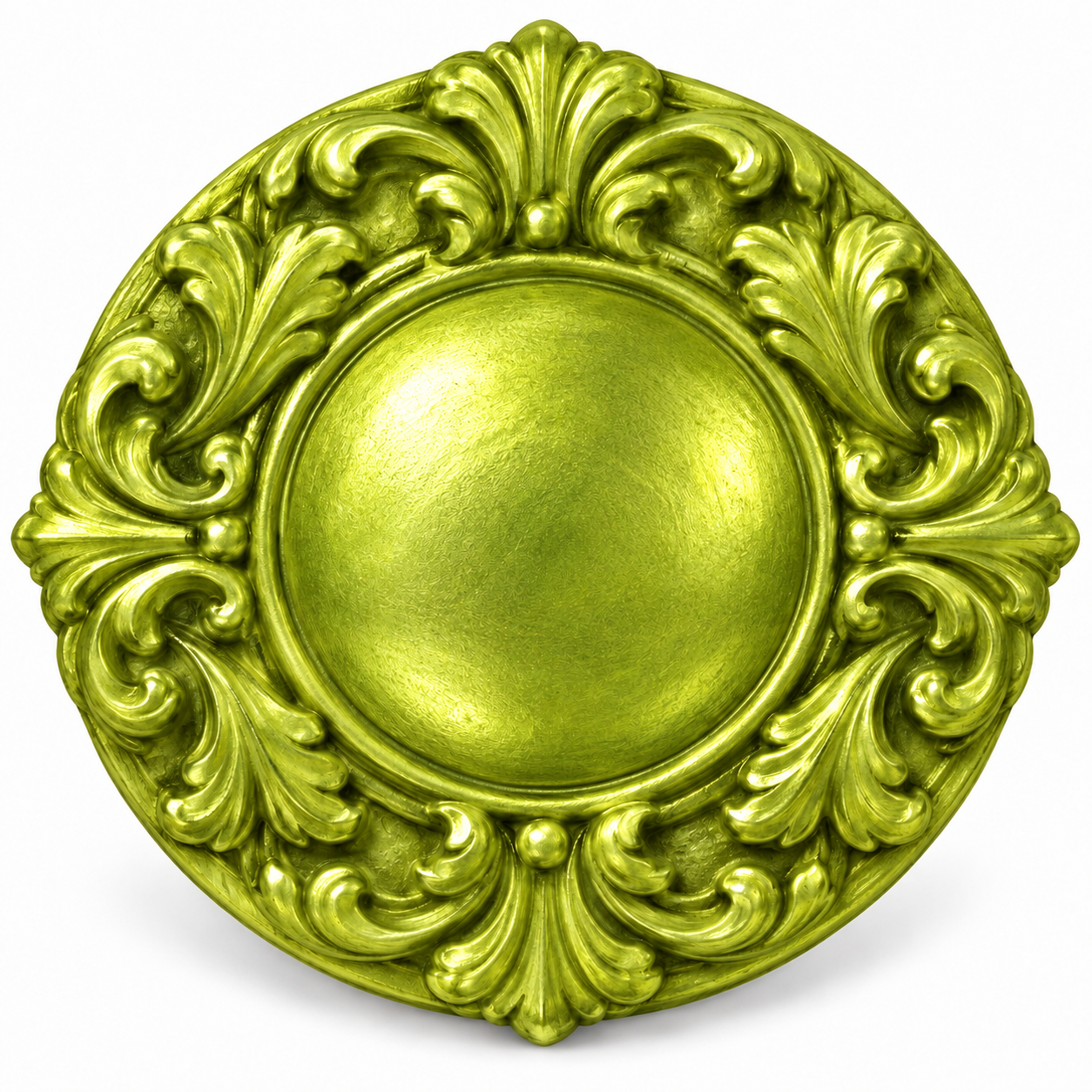 DecoArt Metallic Lustre Lavish Green metallic paint swatch in rich green shade