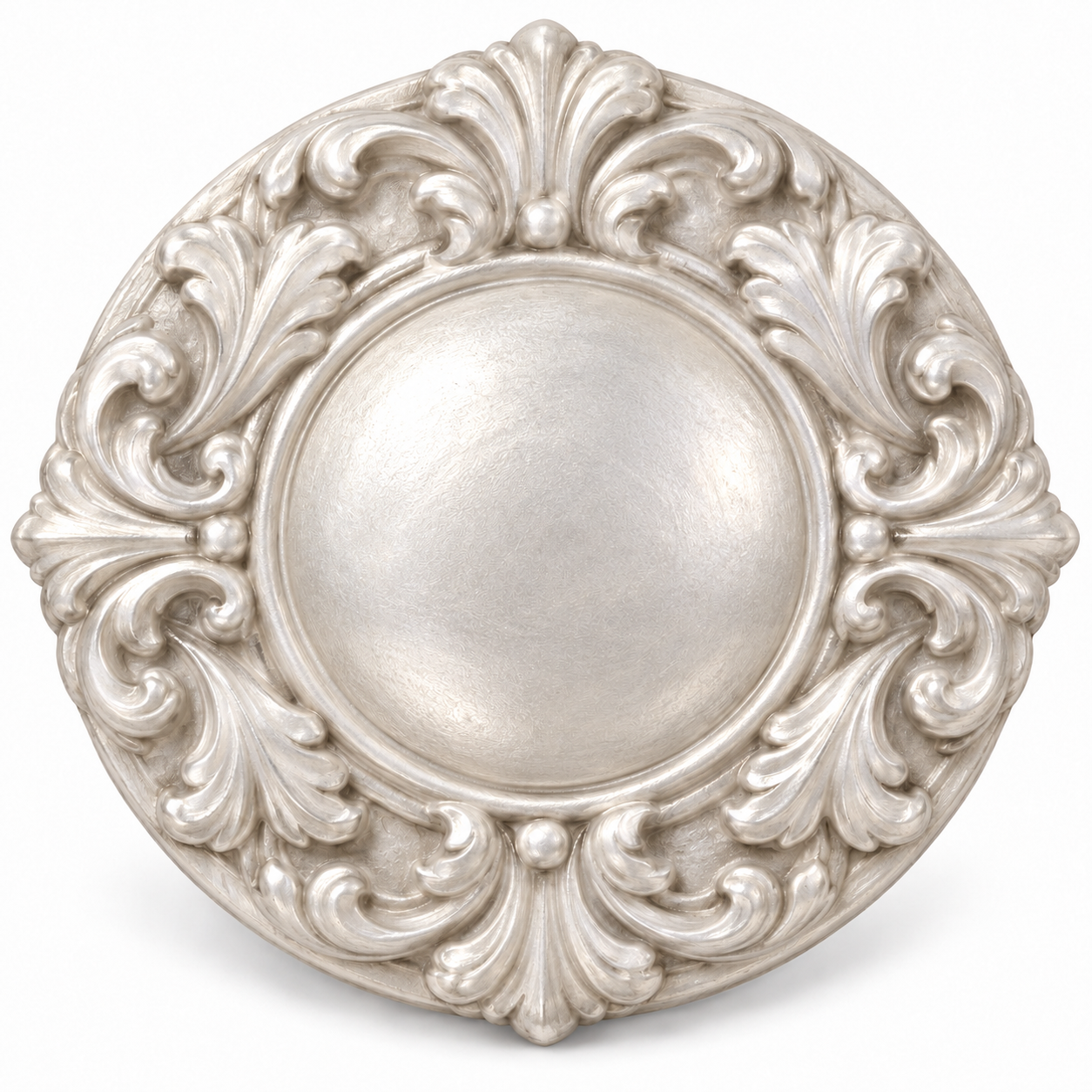 DecoArt Metallic Lustre White Frost paint swatch in a soft white metallic finish