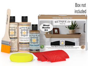 Fireplace Mantel Wood'n Finish Kit - Pickled Oak