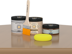 Wood'n Door Smooth Finish Kit - Pecan — Gloss kit contents