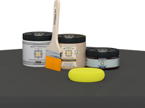 Wood'n Door Smooth Finish Kit - Charcoal — Matte kit contents