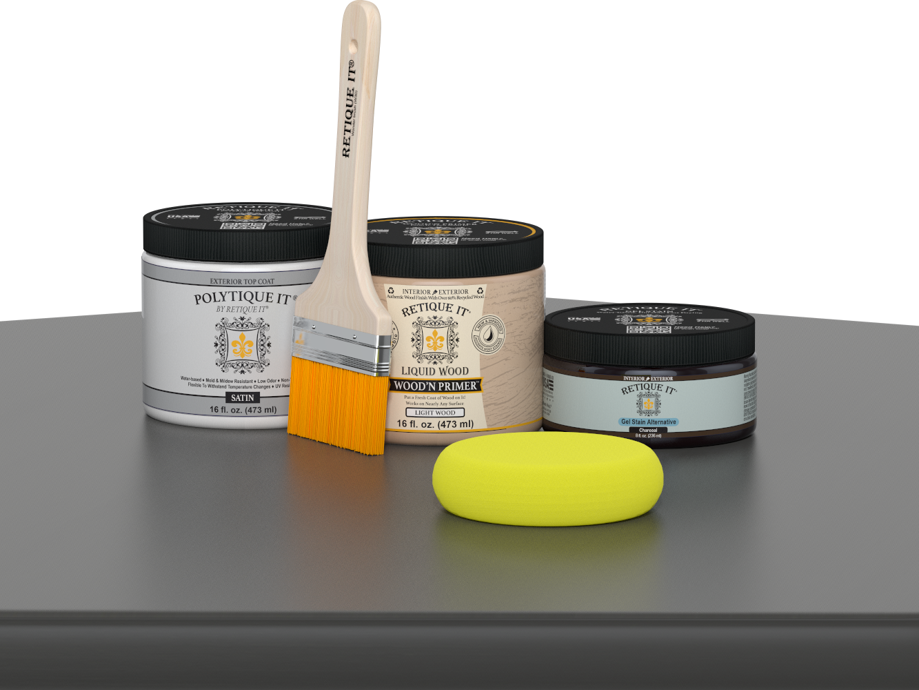 Multi-purpose Smooth Finish Kit (Med) - Charcoal - Exterior Top Coat
