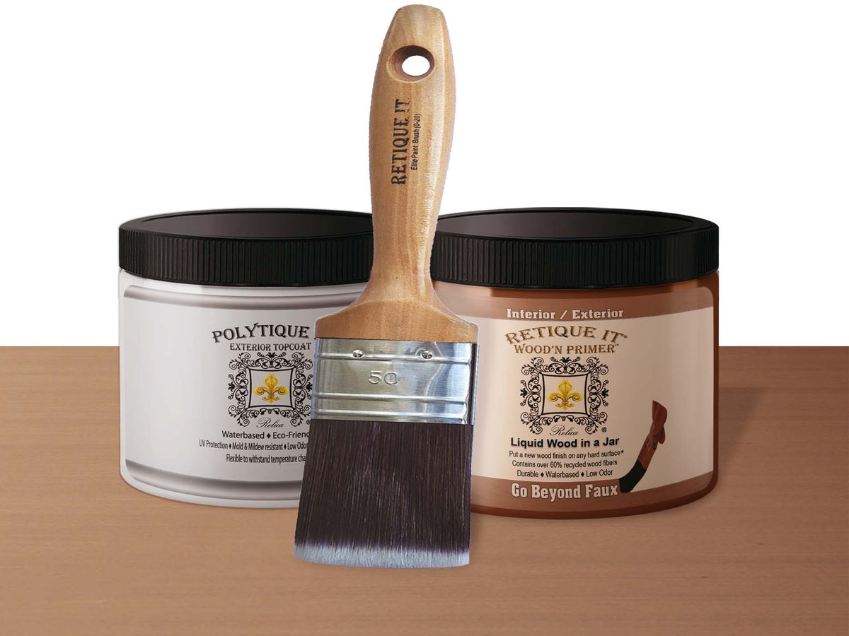 Bare Wood Kit (Med) - Dark Wood - Exterior Top Coat