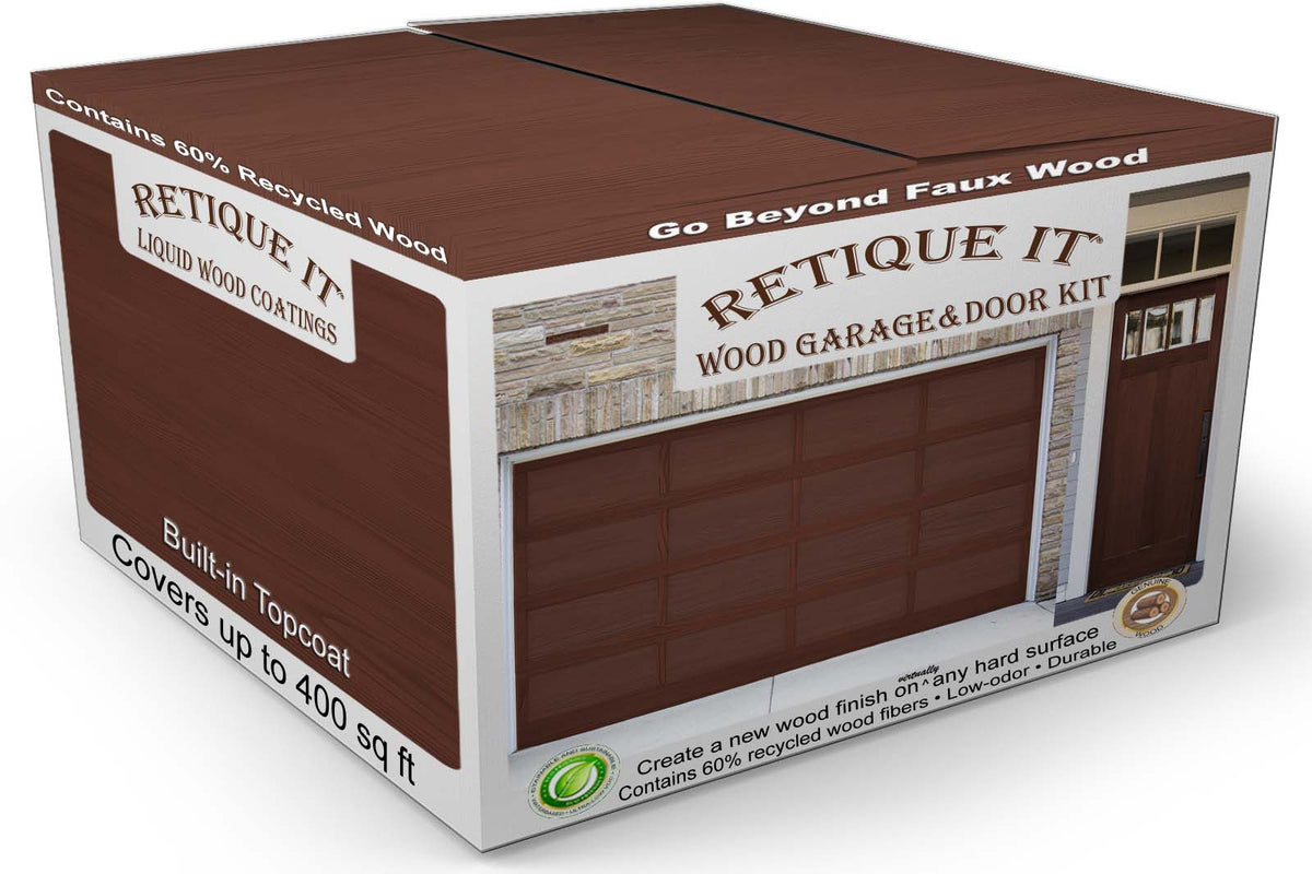 Wood'n Door Smooth Finish Kit (Front & Garage Door) - Red Mahogany