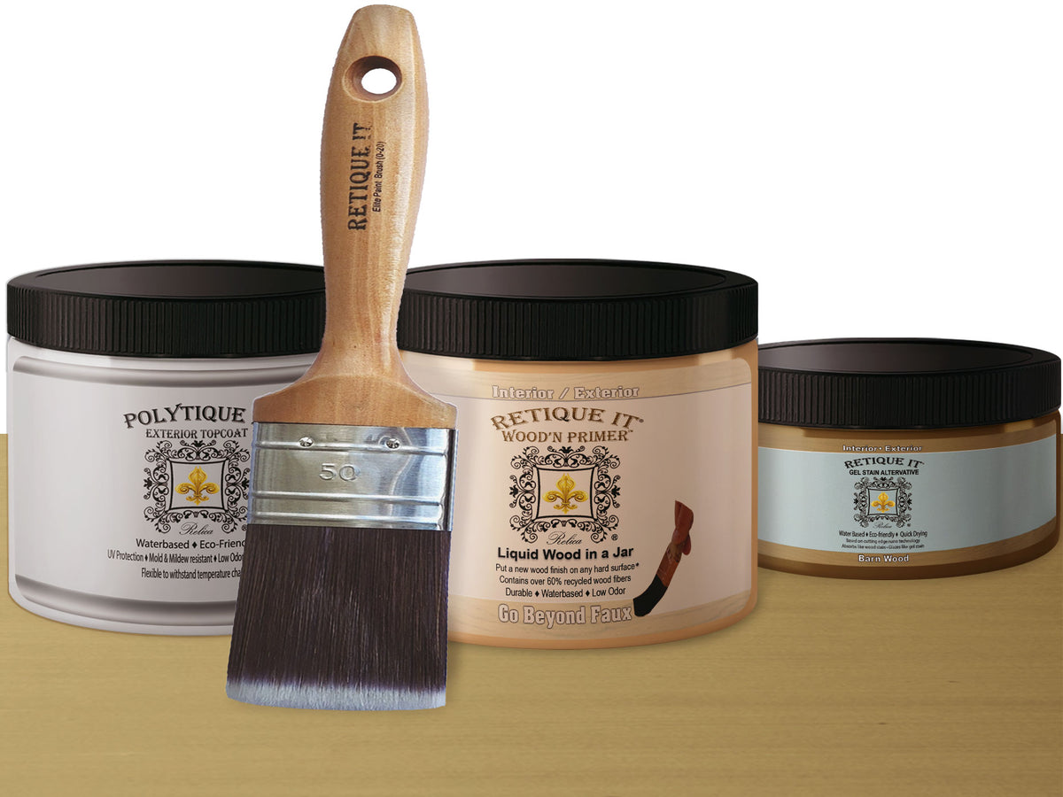 Multi-purpose Smooth Finish Kit (Med) - Barn Wood - Exterior Top Coat