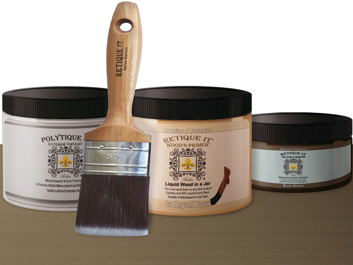 Multi-purpose Smooth Finish Kit (Med) - Black Walnut - Interior Top Coat