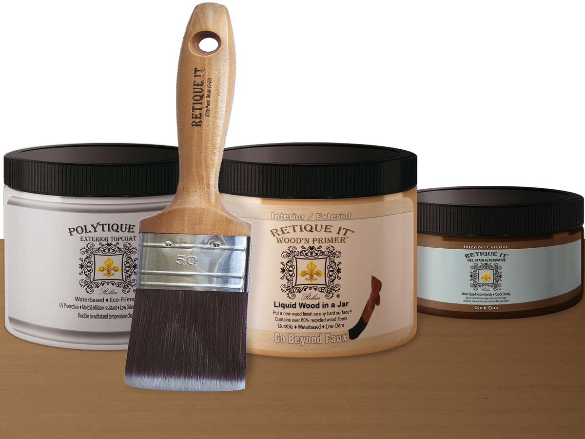 Multi-purpose Smooth Finish Kit (Med) - Dark Oak - Exterior Top Coat