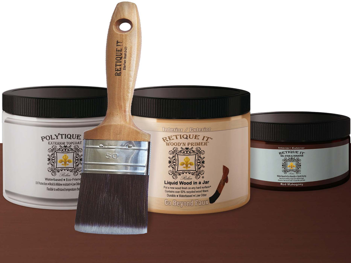 Multi-purpose Smooth Finish Kit (Med) - Red Mahogany - Exterior Top Coat