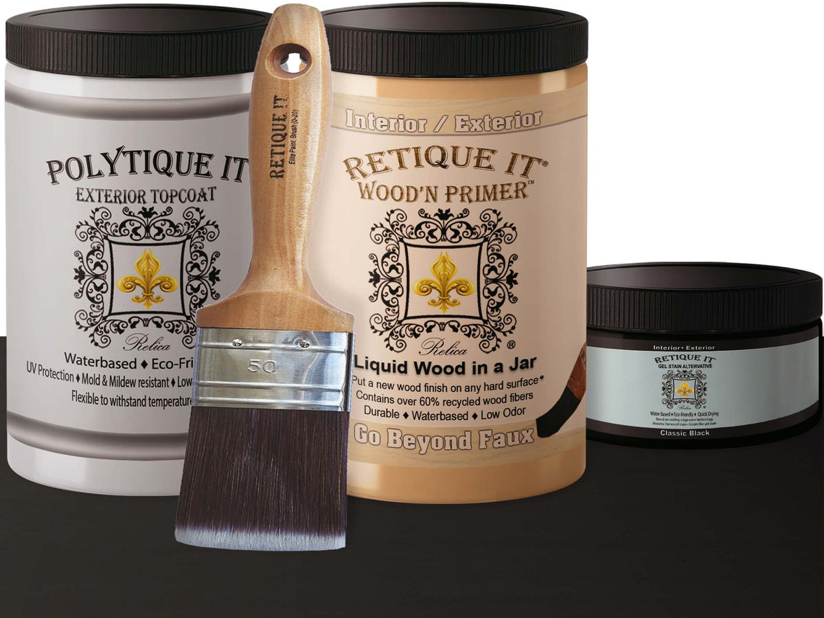 Multi-purpose Smooth Finish Kit (Large) - Classic Black - Exterior Top Coat