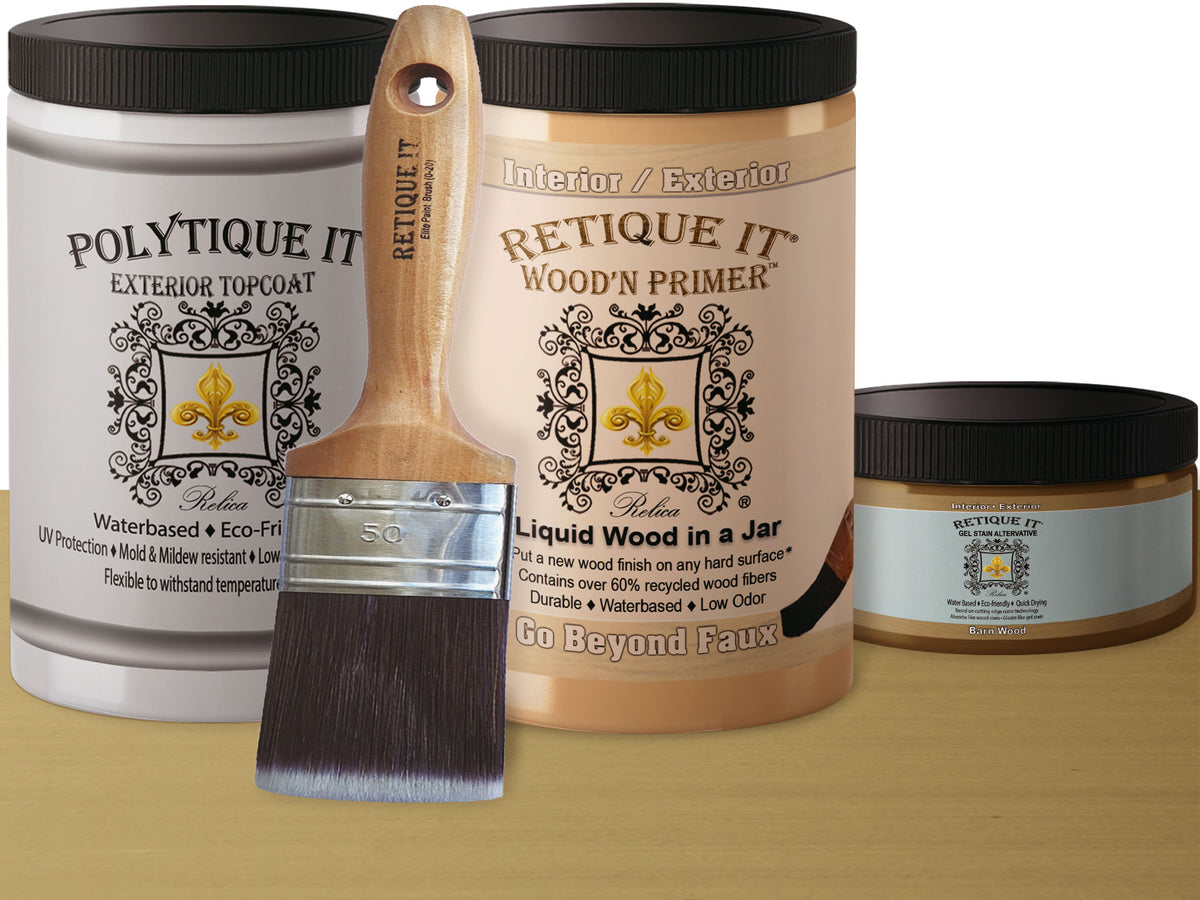 Multi-purpose Smooth Finish Kit (Large) - Barn Wood - Exterior Top Coat