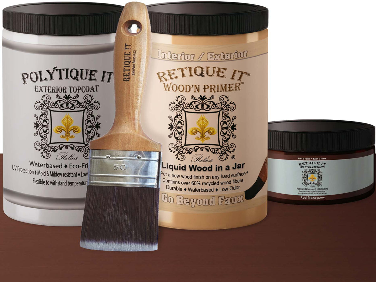 Multi-purpose Smooth Finish Kit (Large) - Red Mahogany - Exterior Top Coat