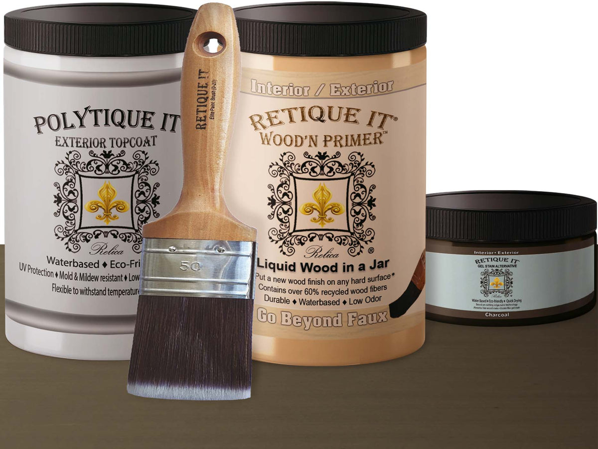 Multi-purpose Smooth Finish Kit (Large) - Charcoal - Exterior Top Coat