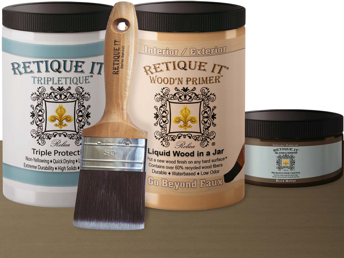 Multi-purpose Smooth Finish Kit (Large) - Black Walnut - Interior Top Coat