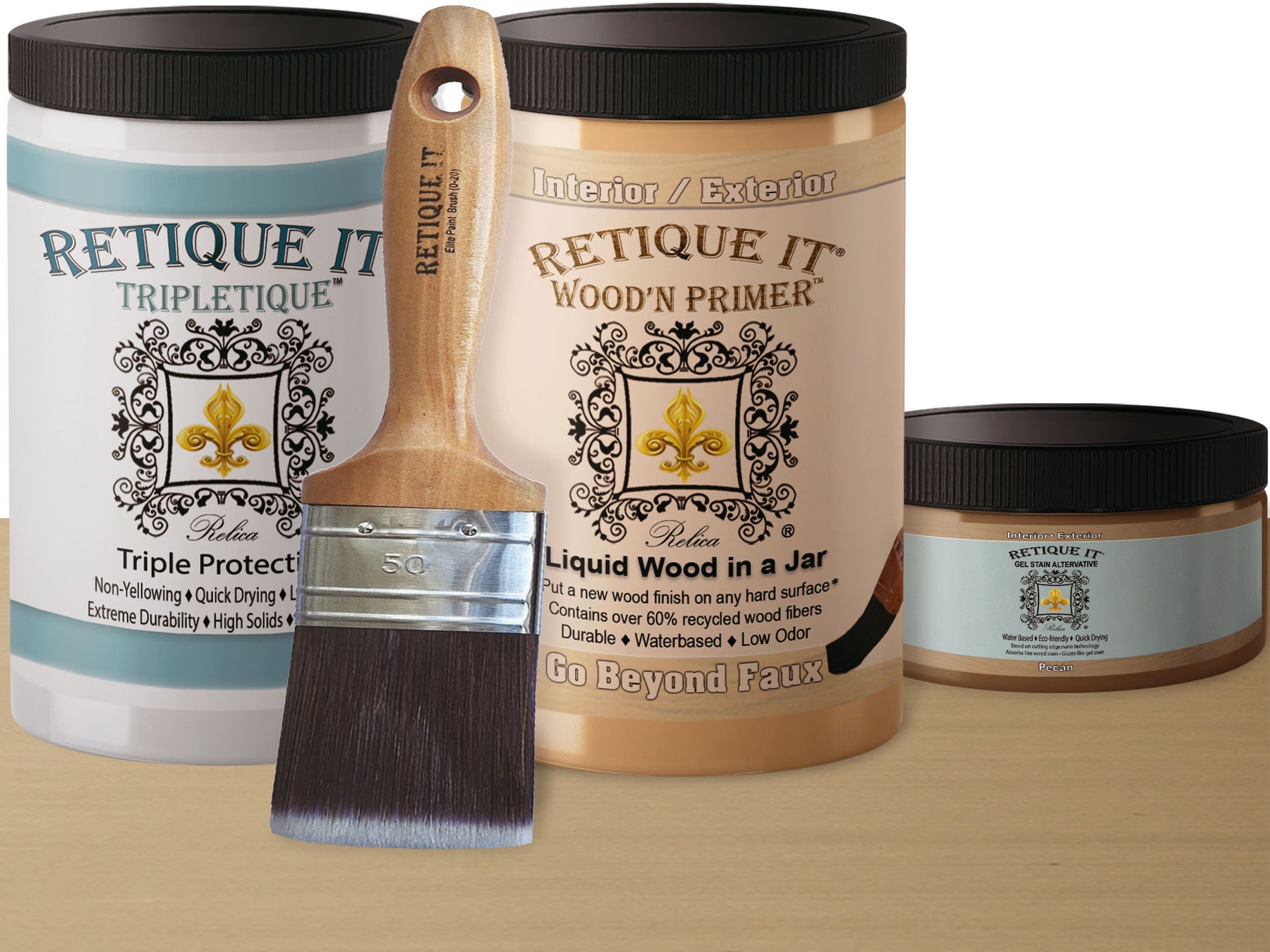 Multi-purpose Smooth Finish Kit (Large) - Pecan - Interior Top Coat