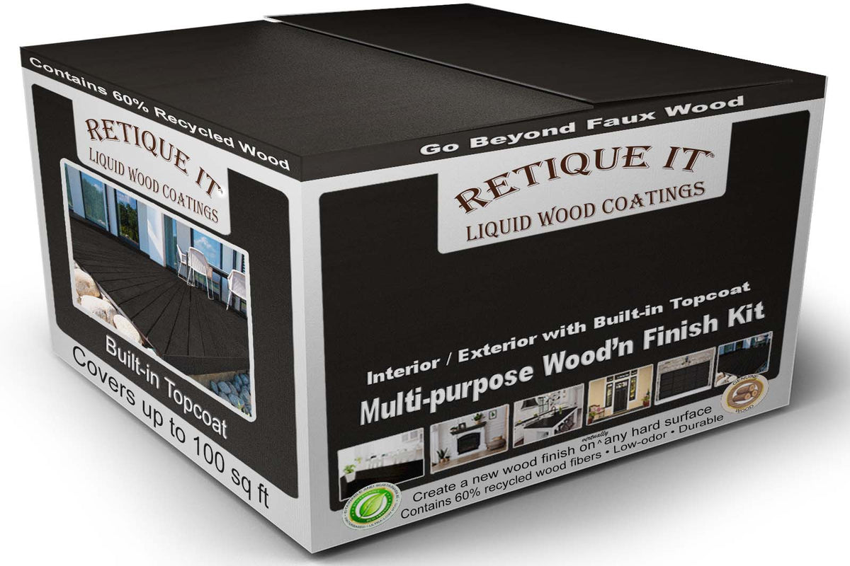 Multi-purpose Smooth Finish Kit (4x Lg) - Classic Black - Exterior Top Coat