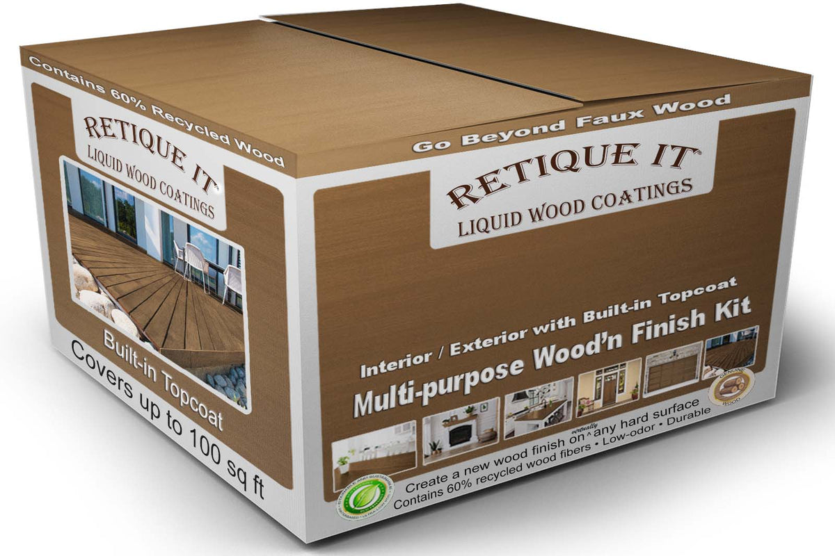 Multi-purpose Smooth Wood'n Finish Kit (4x Lg) - Dark Oak - Exterior Top Coat