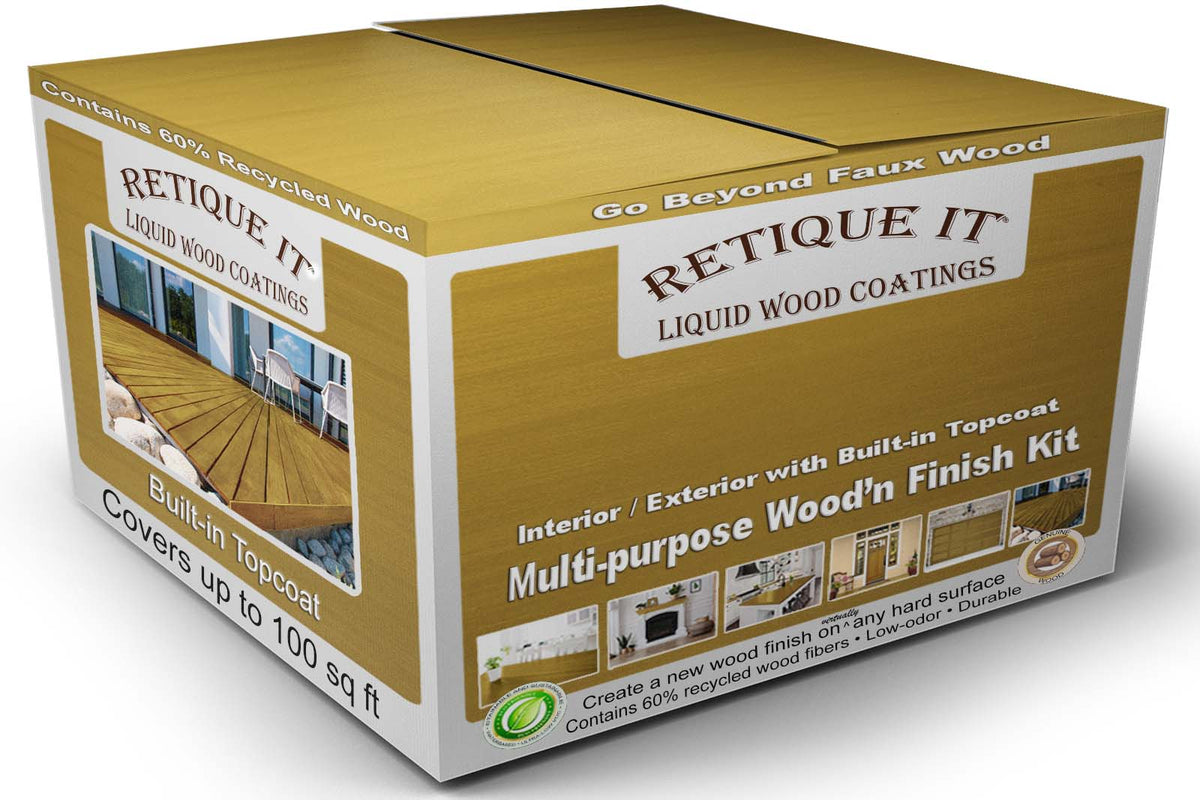 Multi-purpose Smooth Finish Kit (4x Lg) - Old Oak - Exterior Top Coat