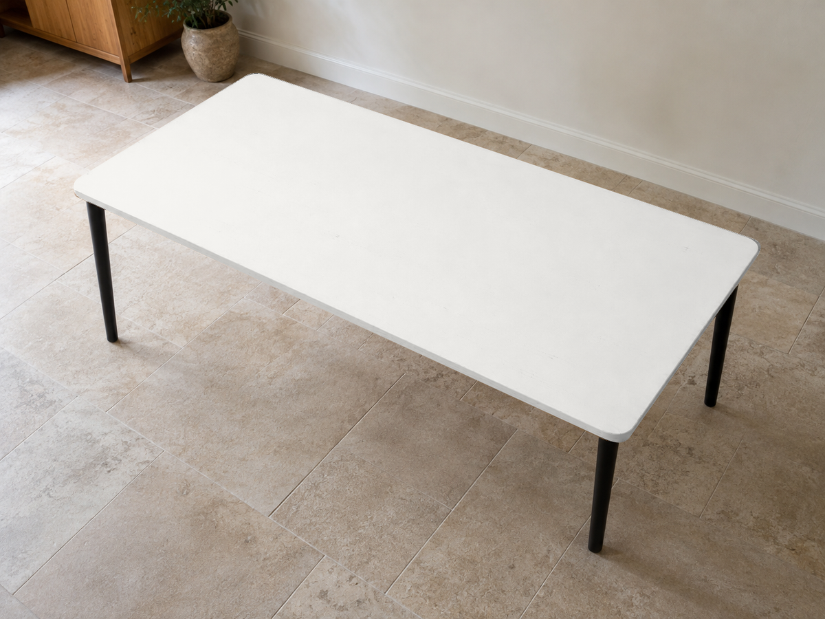 Tabletop before the finish transformation