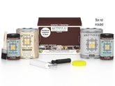 Retique It Multi-purpose Smooth Finish Kit in Red Mahogany for exterior wood projects, includes four large top coat containers.