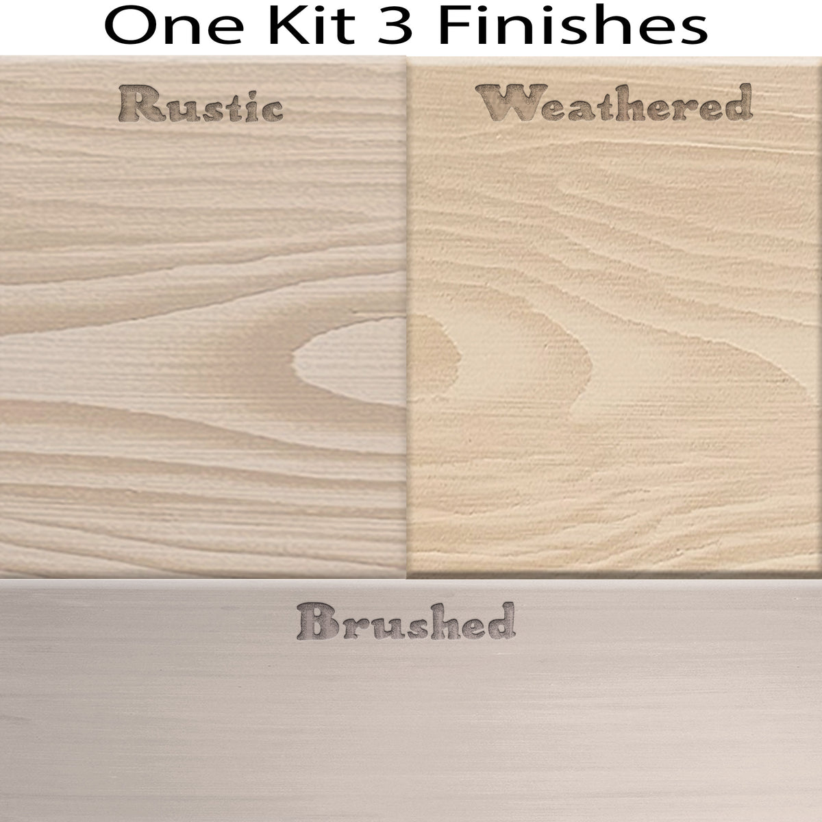 Retique It Wood'n Finish Kit swatch showing sun-bleached interior top coat for wood surfaces in a natural finish.