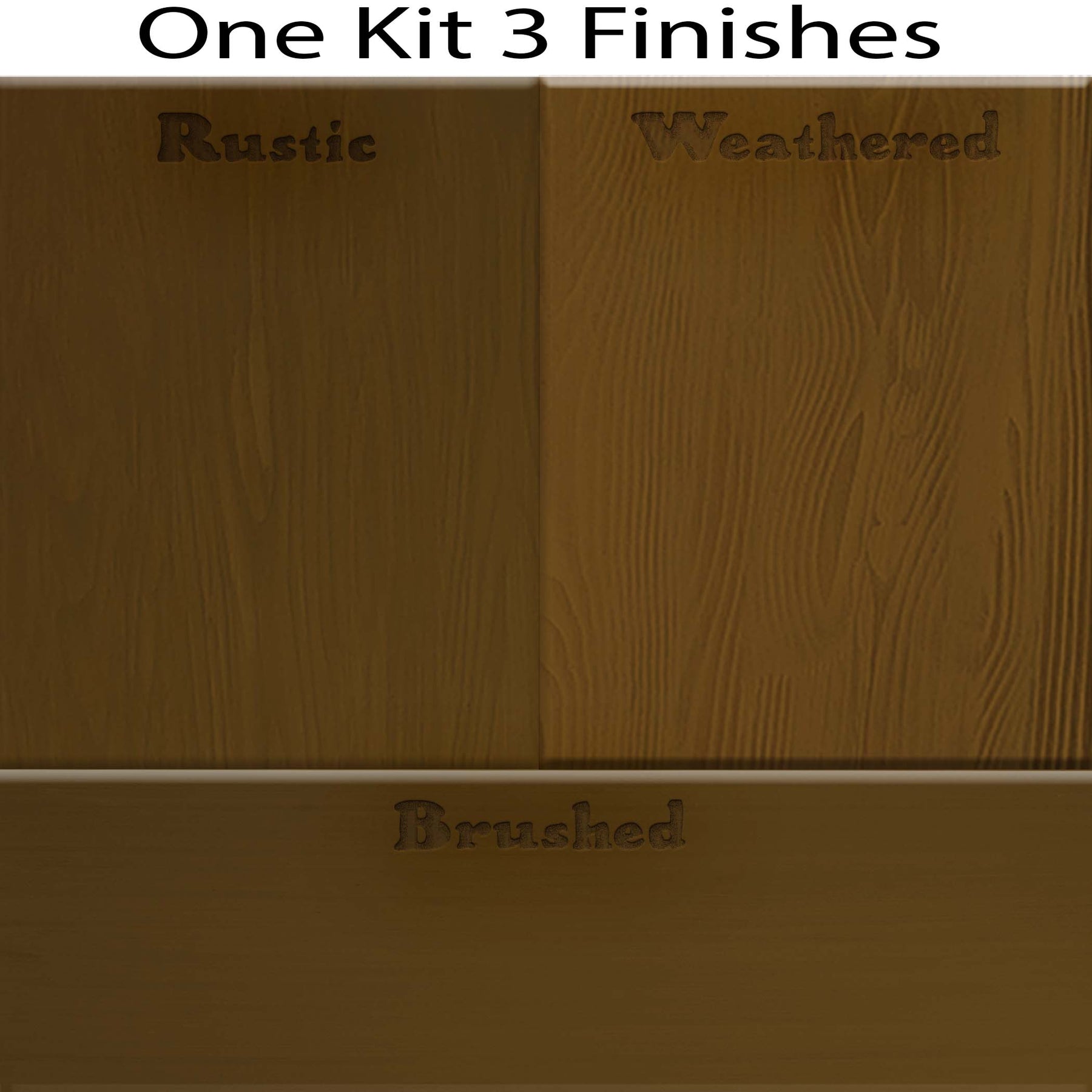 Wood'n Cabinet Kit (24 Door / Grained) - Dark Pecan