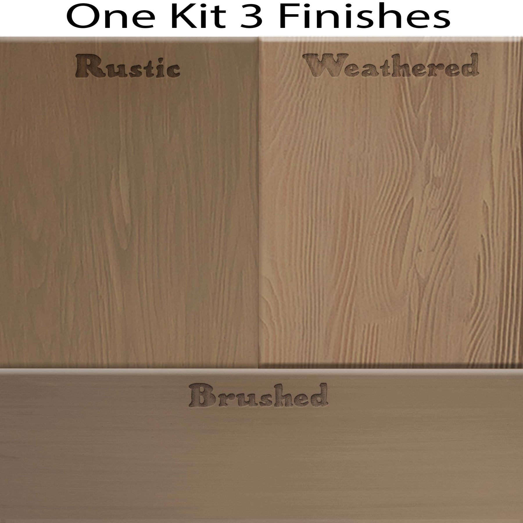 Tabletop Wood'n Finish Kit (Double Size) - Barn Wood