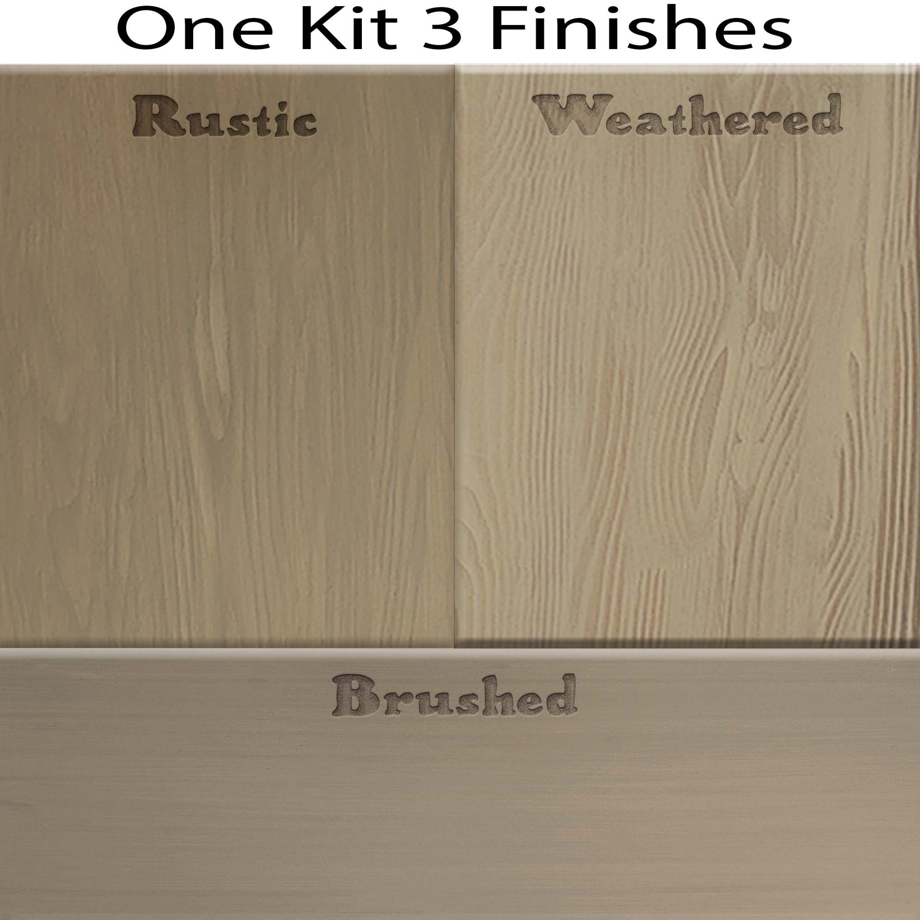 Tabletop Wood'n Finish Kit (Double Size) - Drift Wood