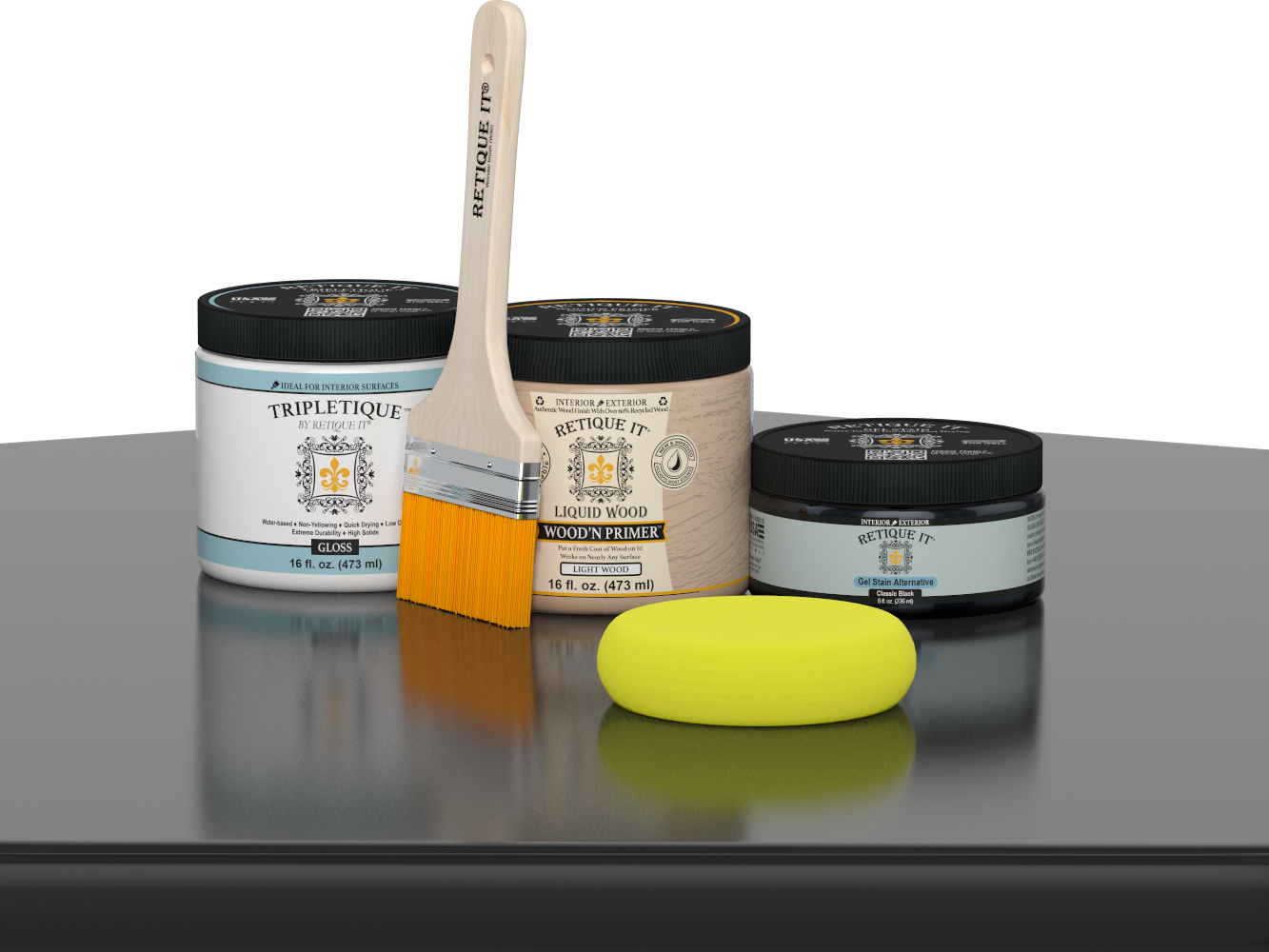 Multi-purpose Smooth Finish Kit (Med) - Classic Black - Interior Top Coat