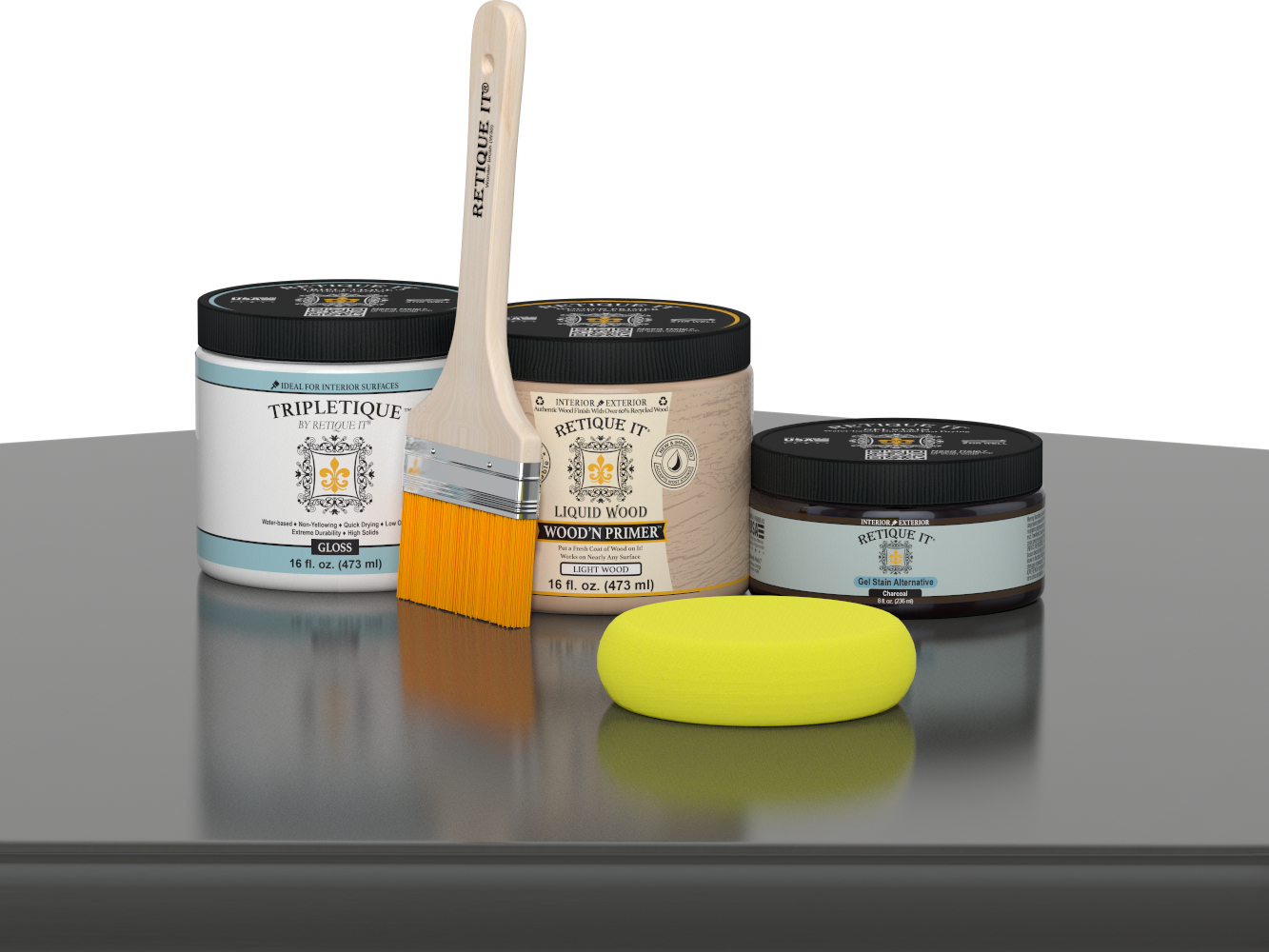 Multi-purpose Smooth Finish Kit (Med) - Charcoal - Interior Top Coat