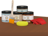 Retique It® Wood'n Kit in Cedar with interior top coat, featuring a matte finish on wood surface for versatile home projects.