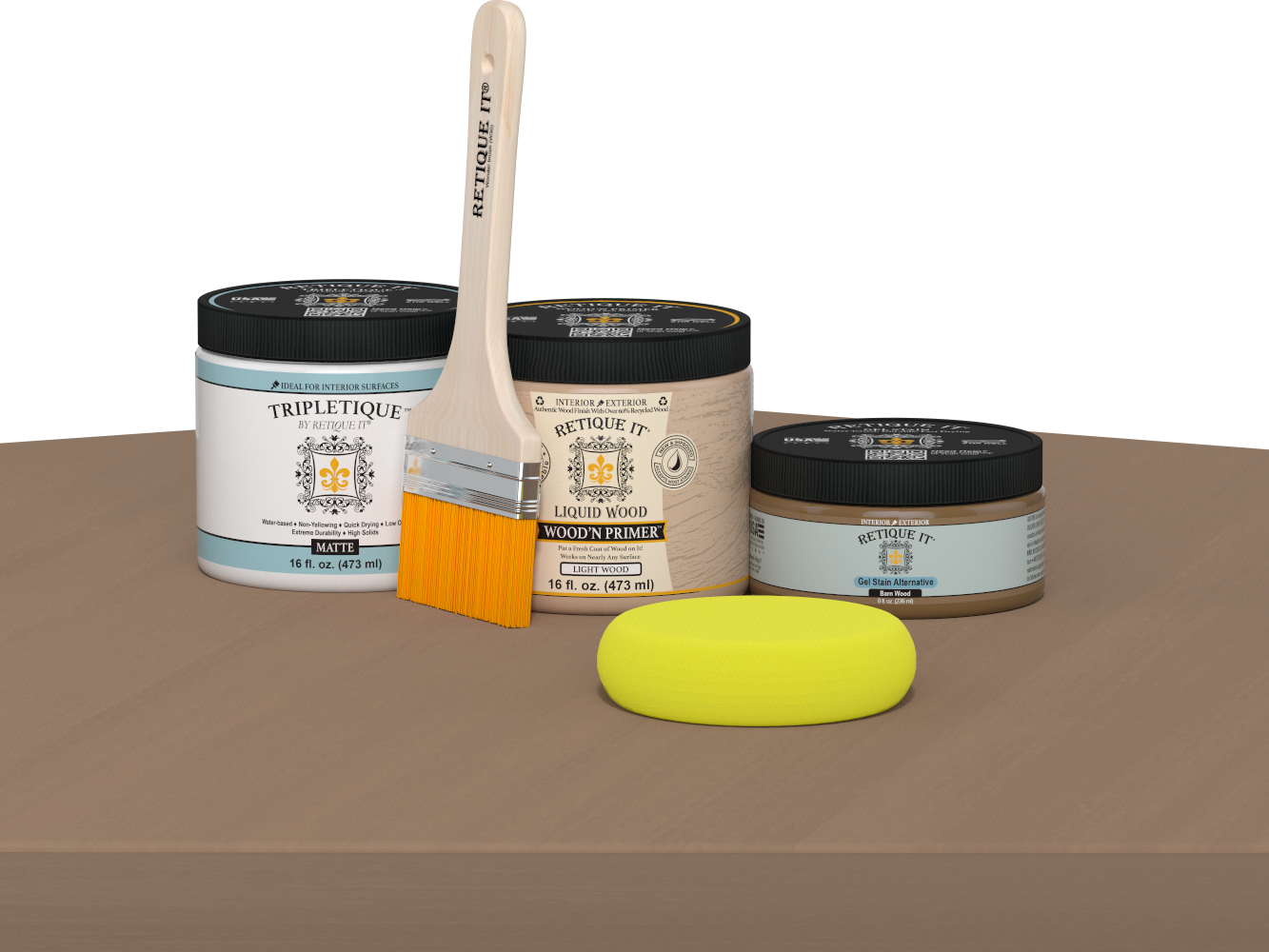 Multi-purpose Smooth Finish Kit (Med) - Barn Wood - Interior Top Coat