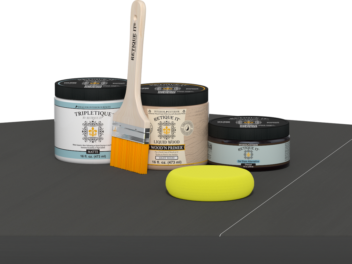 Multi-purpose Smooth Finish Kit (Med) - Charcoal - Interior Top Coat