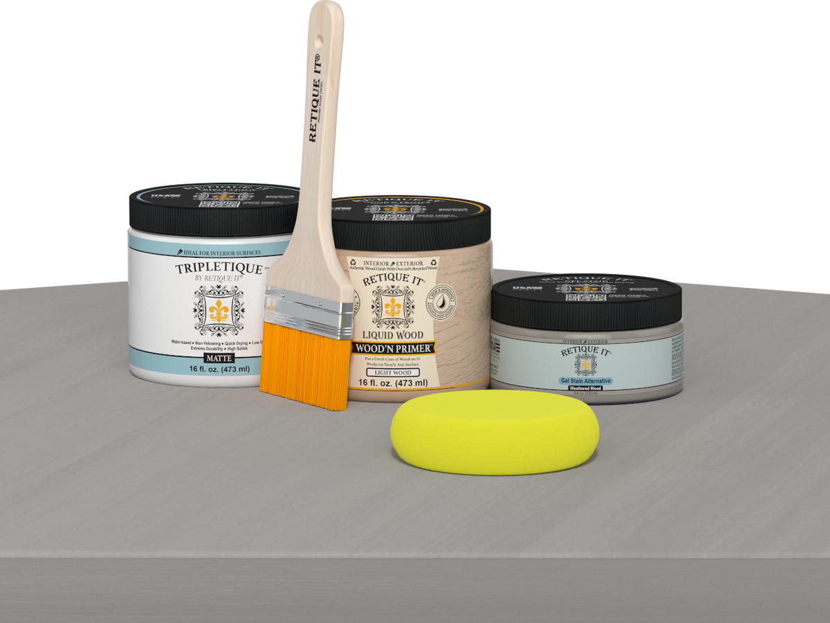 Multi-purpose Smooth Finish Kit (Med) - Weathered Wood - Interior Top Coat