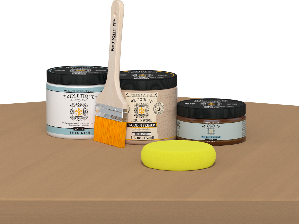 Multi-purpose Smooth Finish Kit (Med) - Pecan - Interior Top Coat