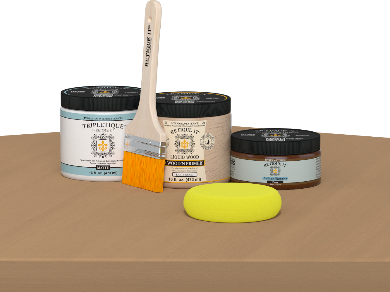 Multi-purpose Smooth Finish Kit (Med) - Pecan - Interior Top Coat