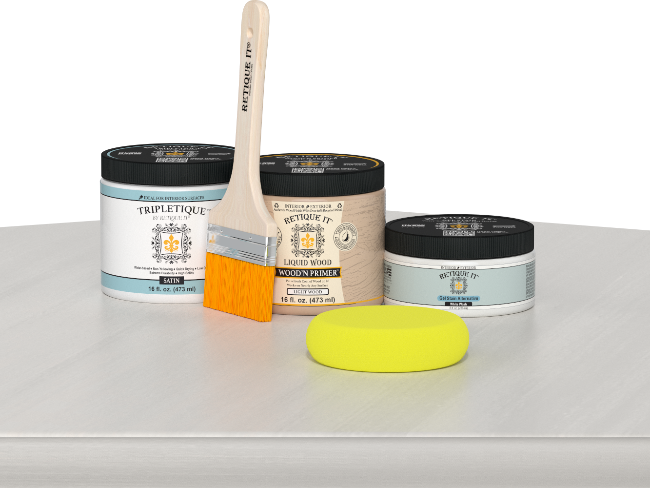 Multi-purpose Smooth Finish Kit (Med) - White Wash - Interior Top Coat