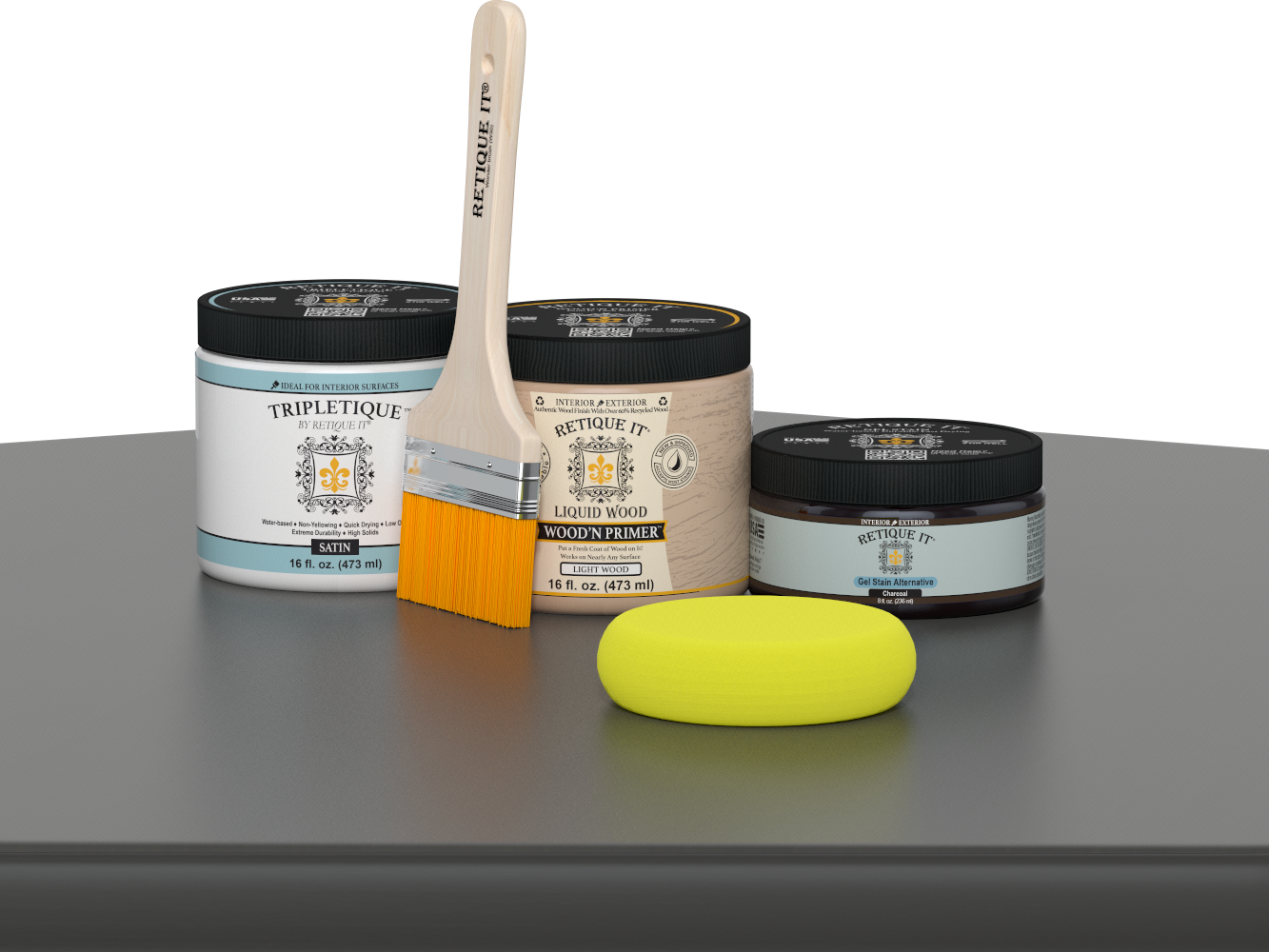 Multi-purpose Smooth Finish Kit (Med) - Charcoal - Interior Top Coat