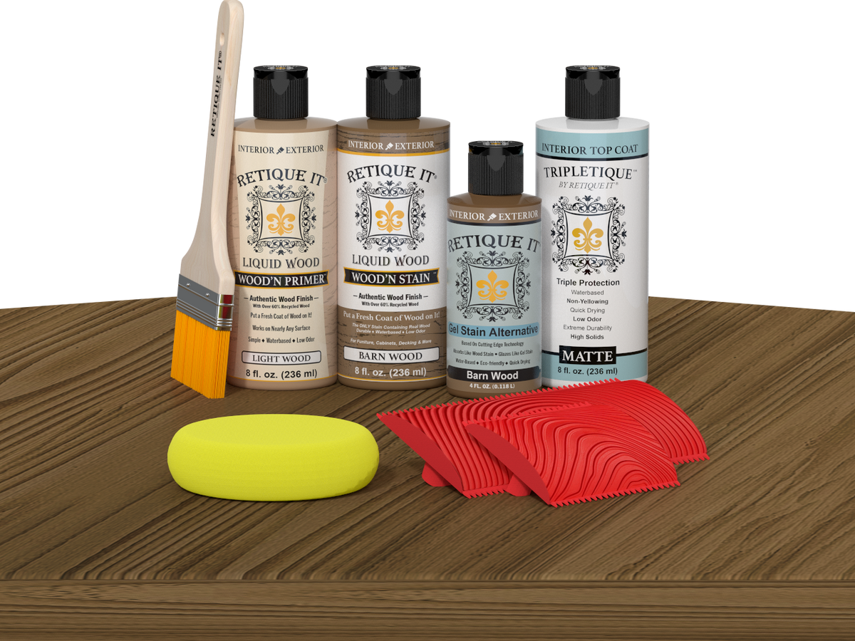Tabletop Wood'n Finish Kit - Barn Wood