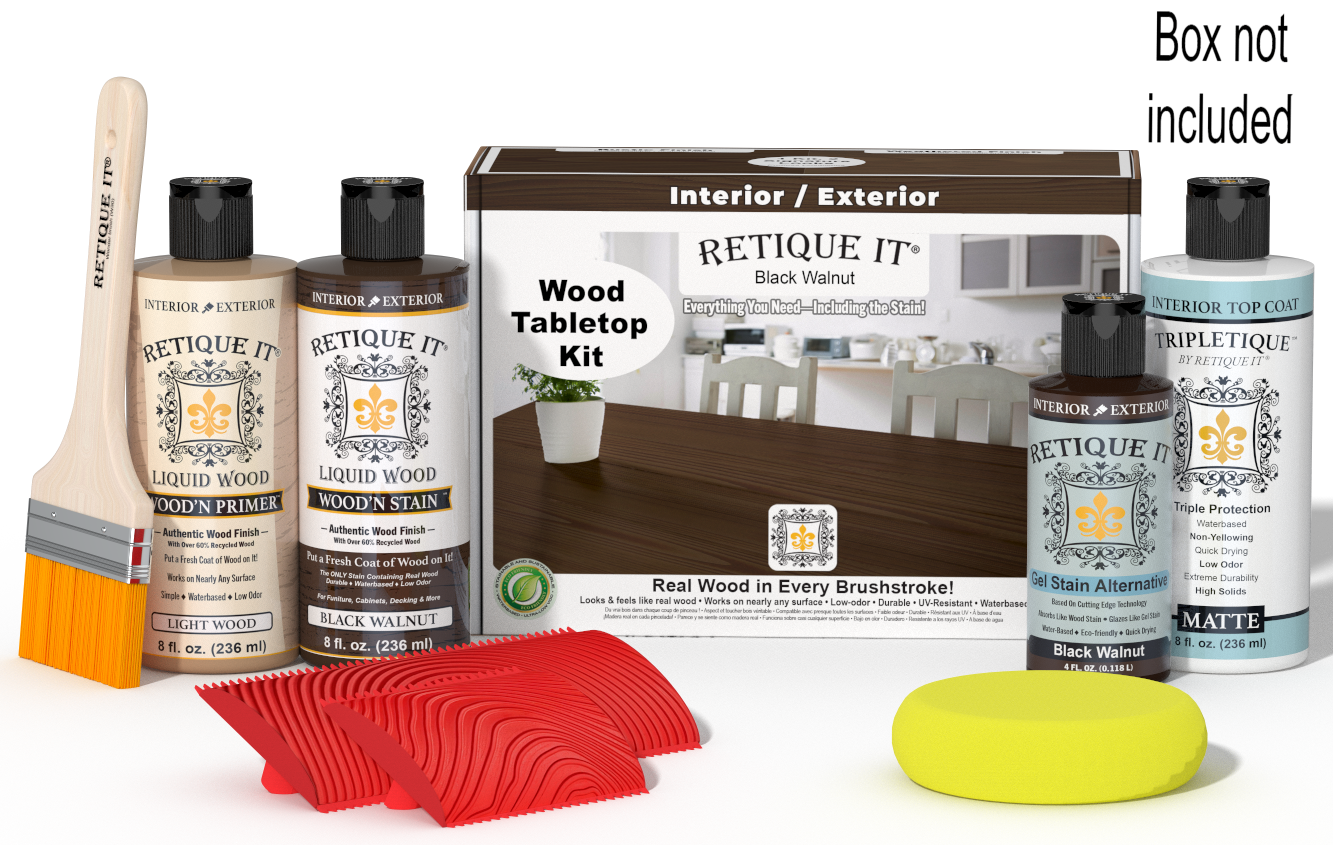 Tabletop Wood'n Finish Kit - Black Walnut