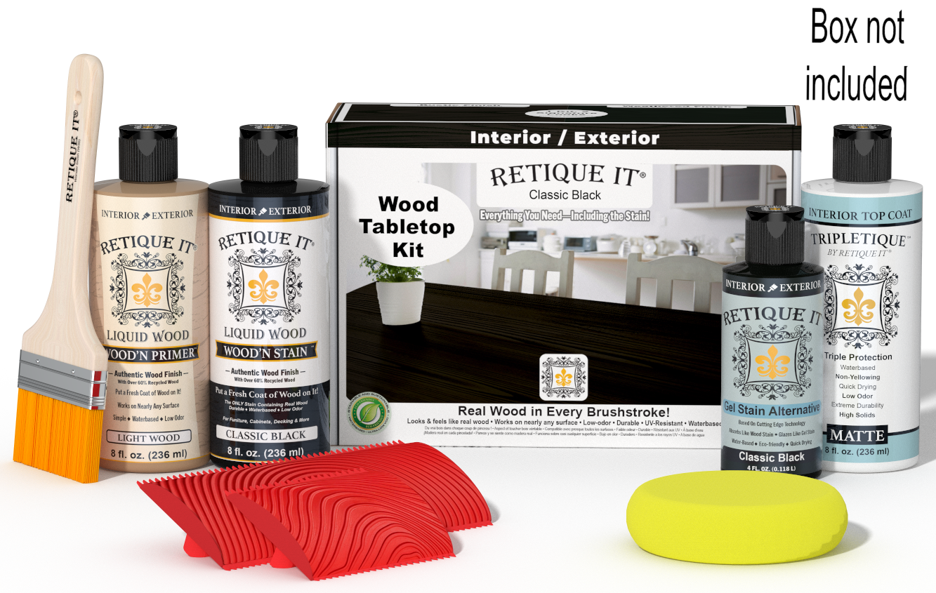 Tabletop Wood'n Finish Kit - Classic Black