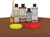 Retique It® Cedar Wood'n Finish Kit for interior use, featuring a multi-purpose top coat applied to wooden furniture.