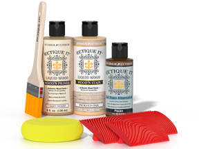 Retique It® Wood'n Kit in Pickled Oak finish, a versatile wood finishing set with stain and sealant for furniture projects.