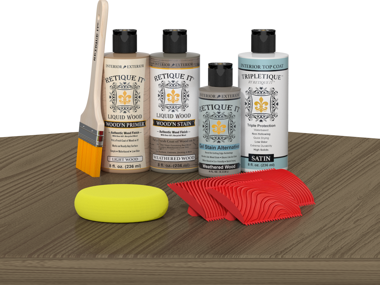 Tabletop Wood'n Finish Kit - Weathered Wood