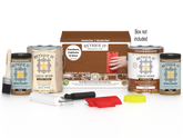 Retique It® Wood'n Finish Kit in Cedar with four large containers and applicator brushes for multi-purpose wood finishing projects.