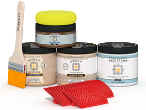 Double-size Pickled Oak Wood'n Finish Kit by Retique It® for wood stains on furniture and home decor projects.