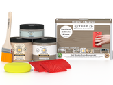 Retique It® Wood'n Finish Kit in Weathered Wood, multi-purpose kit for wood finishing and restoration.