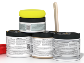 Retique It® Wood'n Finish Kit in White Wash for exterior wood projects, showing the back of the multi-purpose wood finish kit.